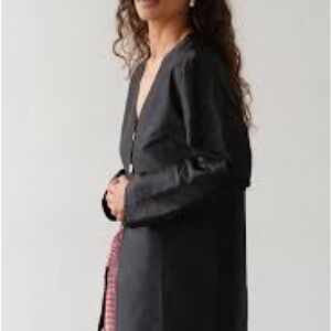 Chic Black linen Blazer for Women